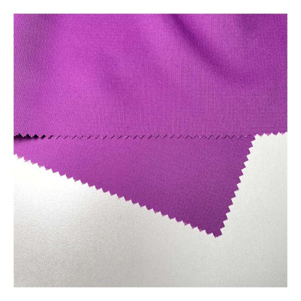ocean recycle 240T pongee 2MM ripstop Polyester fabric for dress jacket