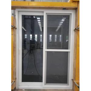 Modern White PVC Sliding Door Waterproof Horizontal Tempered Glass Sliding Door
