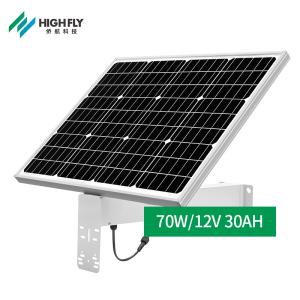 High Efficiency Monocrystalline Solar Panel All Black 70W 30Ah Fixed