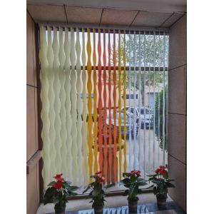 Vertical Ripple Blinds Fabric New Pattern Office Blinds anti uv