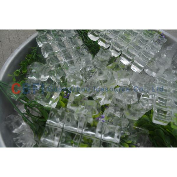 R507 Refrigerant Crystal Cube Ice Making Machine 1 ton / 3 ton