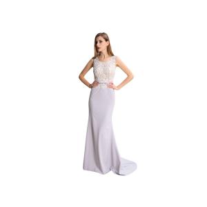 Sleeves Elegant Arabic Long Dresses , Floral Wedding Arabic Bridesmaid Dresses