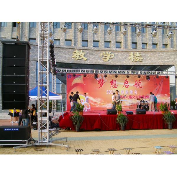 10 Inch Big Outdoor Line Array Speakers Sound And Light Truss System
