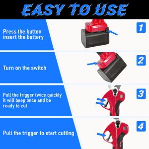 Electric DIY Garden Pruning Cutter Cordless Lithium Power Tree Branch Pruner