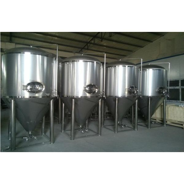 SUS 304 / 316 Conical Beer Fermenter Drinks Beverage Beer Brewing Parts