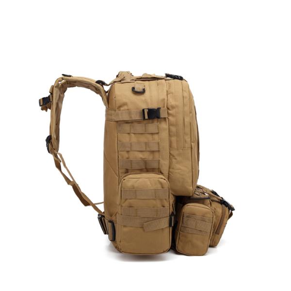 55L 600D Oxford Fabric Waterproof Backpack with Removable Smaller Accessories Bags