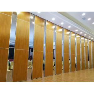 Modern Melamine Board Folding Partition Walls / Acoustic Sliding Room Dividers