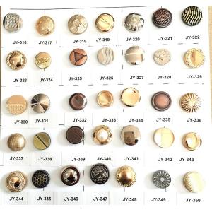 wholesale Zinc Alloy Screw Jean Button Custom brand logo metal button