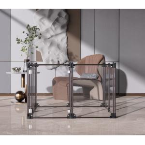Removable Foldable Clear Puppy Metal Fencing For Pets Playing
