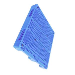 43.3X43.3' Blue 5000Kg PE Stackable Plastic Pallet For Logistics Storage