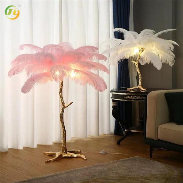 Feather Designer Luxury Modern LED Led Floor Lamp Modern Indoor Floor Lamp