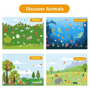 Large Reusable Stickers Book 200 Plus Repositionable Kids Exceptional Learning