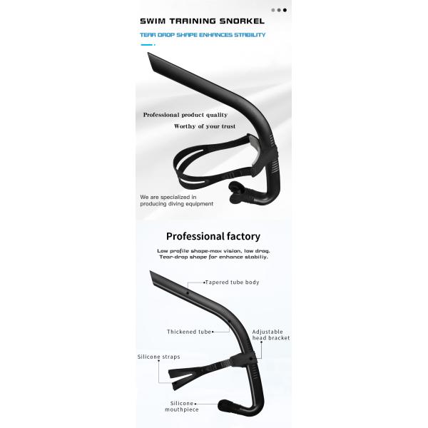 Silicone Mouthpiece Front Snorkel Swimming Diving Equipment Spearfishing Floating Tube