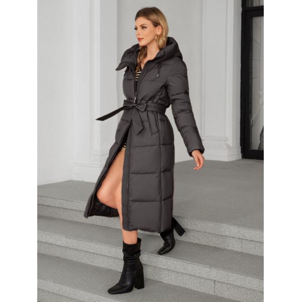 women long coat，winter warm coat，down or biodown or bio fluff coat, for winter, hooked water proof and windproof