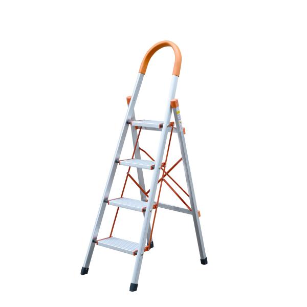 Buy Folding 4 Step 4 Rungs Household Aluminium Ladder at wholesale prices