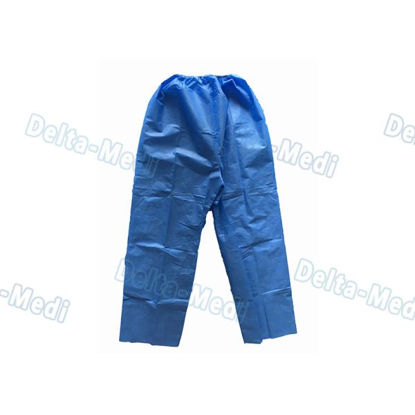 Short Sleeve Disposable Protective Apparel Over Lock Sewing Scrub Suit With Pocket