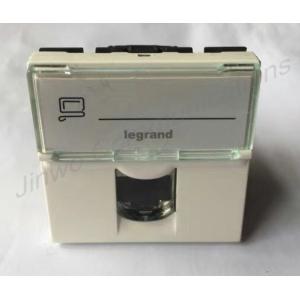 Quality Free Tool White Faceplate 45mm 22.5mm RJ45 Cat5e Face Plate for sale