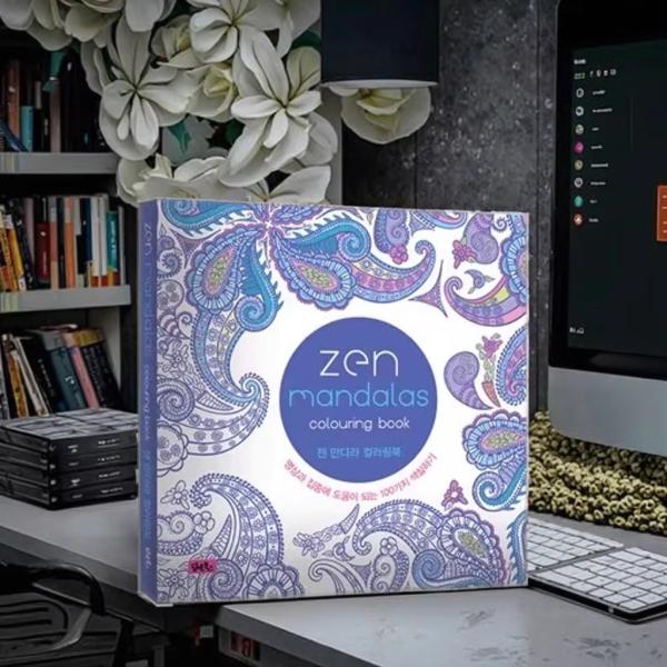 Buy Children's Calming Drawing Art Book Hand-Painted Picture Book with Fancy and Offset Paper Printed Cardboard Material at wholesale prices