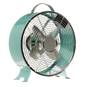 Quality High Velocity 4 Blade Metal Desk Fan 35W 9 Inch Air Cooling With Copper Motor for sale