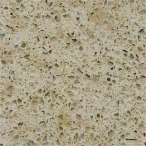 Durable Pecan Cream Quartz Kitchen Worktops High Temperature Resistance