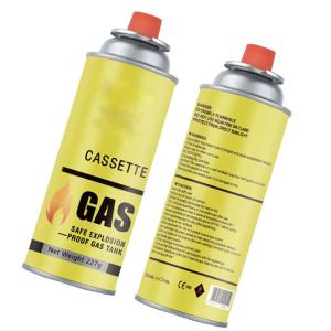 Durable Butane Gas Vessel with Customized Logo and Tinplate Construction