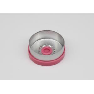 Plain Flanged Red Vial Caps For Injection Vial GMP Certificated Customized Color