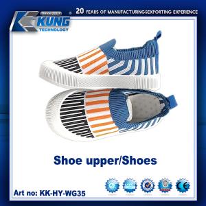 Customized High Elastic Breathable Children Shoes Upper Non Slip