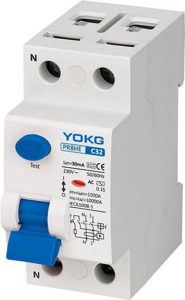 Buy 10kA 2 Pole RCBO Household Circuit Breaker PR8HE 4 Pole at wholesale prices