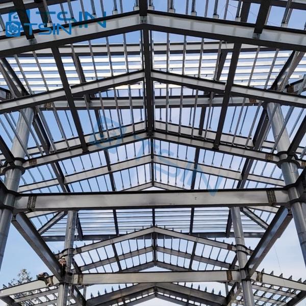 Buy Schools Warehouses Prefabricated Commercial Steel Buildings Q235B Q355B ASTM A36 at wholesale prices