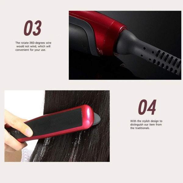 Mini Roll Electric Hair Brush , Constant Temperature Abs Ionic Hair Straightener Brush
