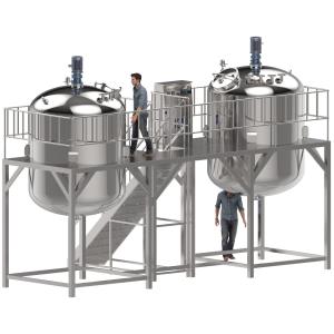 316/304 Stainless Steel Liquid Detergent Mixer Homogenizer Machine
