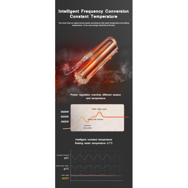 6kw Instantaneous Electric Hot Water Heaters 220V Wall Mount Water Heater