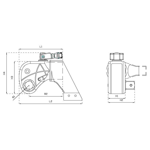 Large Bolts Torque Wrenches Fastened Aluminum Light Weight