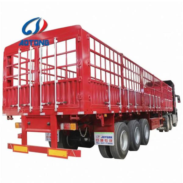 Standard Landing Gear 60 Cubic Meter Hydraulic Side Tractor Tipper Dump Semi