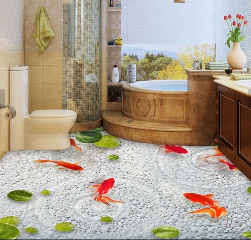 Buy DIY Abstract Art Home Removable Wall / Floor Decor Mural Sticker at wholesale prices