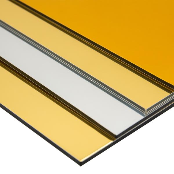 Buy Alucobond PVDF Aluminum Composite Panel with Unbreakable Core and Glossy Surface Finish at wholesale prices
