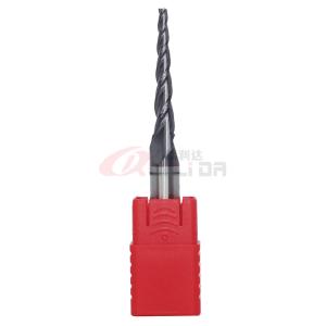 3 Flutes Taper Custom End Mill Conical Carbide For Titanium Alloy