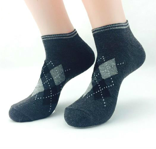 Buy Custom logo, design cotton Material Men Ankle Socks at wholesale prices