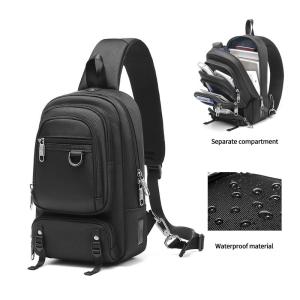 Travel One Shoulder Backpack Mens Sling Bag Preppy Style Dismountable