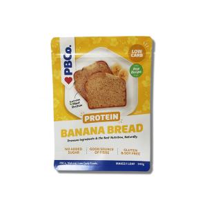 White Kraft Paper Flat Bottom Zipper Pouch for Pancake Flour Support Freezer -18