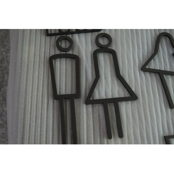 Stainless Steel Event Directional Signage 200*50mm For Wayfinding