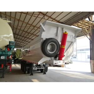 25cbm Hydraulic Rear Dump Trailers , U Shape 3 Axle End Dump Trailer