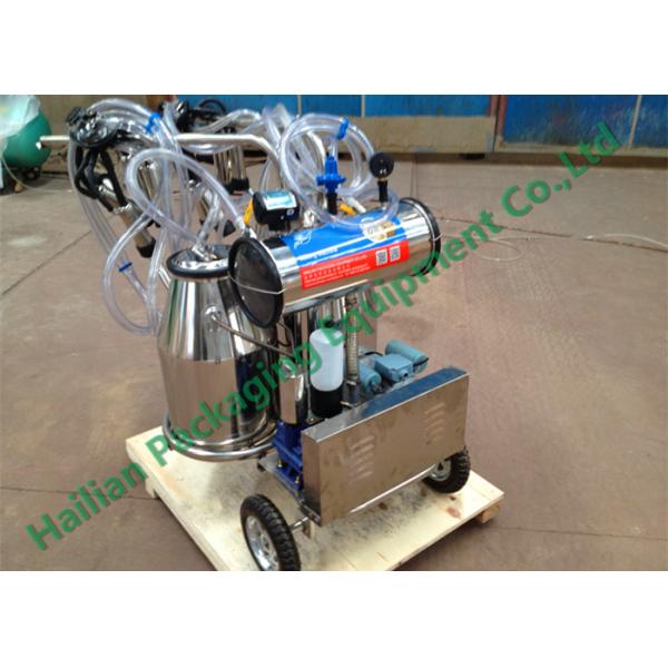 Buy Hand Operated Milk Sucking Machine Twin Buckets With Vacuum Pump at wholesale prices