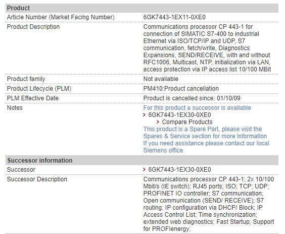 6GK7443-1EX11-0XE0 6GK7 443-1EX11-0XE0 Siemens Communication Processor