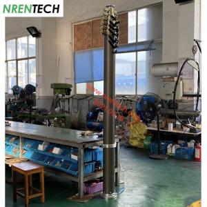 12m pneumatic telescoping mast for mobile surveillance cctv