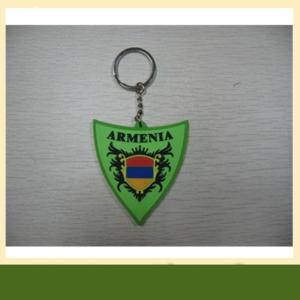 High quality garment pvc rubber keychain also silicone Keychain