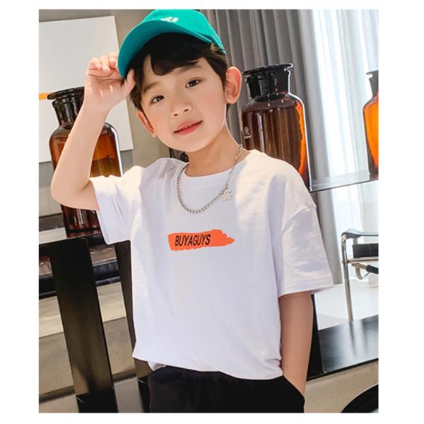 New Children's Summer T-shirt pure cotton sports breathable cool short sleeved top is suitable for boys aged 4-15