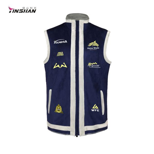 Customized Embroidered Poly Cotton Training Team Vest with Wicking Breathable Design