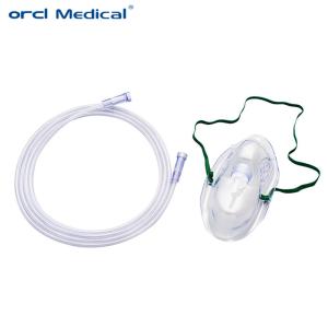 Medical Supplies Disposable Pvc Oxygen Mask Adjustable Oxygen Gas Mask For