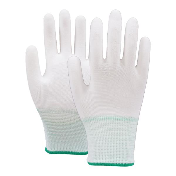 Buy 13 Gauge PU Coated Polyester Handling Gloves Breathable at wholesale prices